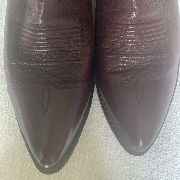 Dan Post burgundy/maroon cowboy boots size 10 1/2D - Picture 10 of 10